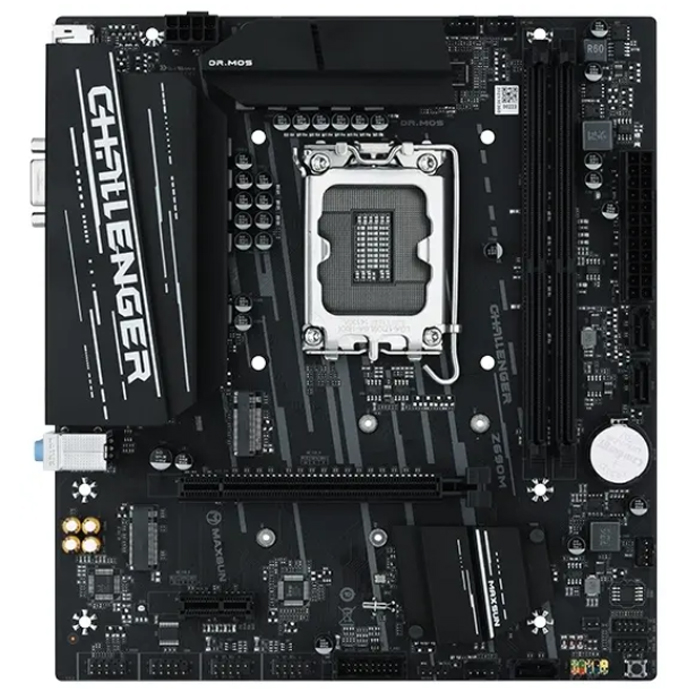 Материнская плата Maxsun Z690M Challenger D4  Intel 1700 (mATX) DDR4 x2/ SATA x2/M.2x2/ PCI-E*16 x1,