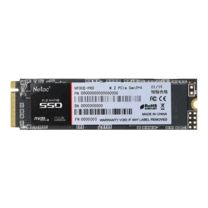 SSD M.2 PCI-E  256GB накопитель Netac. NT01N930E-256G-E4X