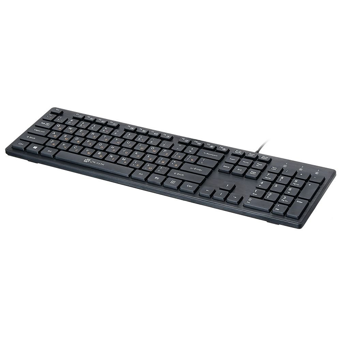 клавиатура Oklick 520M2U slim Multimedia + USB порт ) black (520M2U