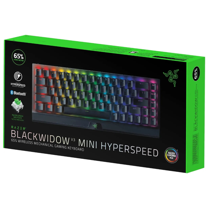 Клавиатура Razer BlackWidow V3 Mini HyperSpeed (Green Switch) black (RZ03-03891600-R3R1)