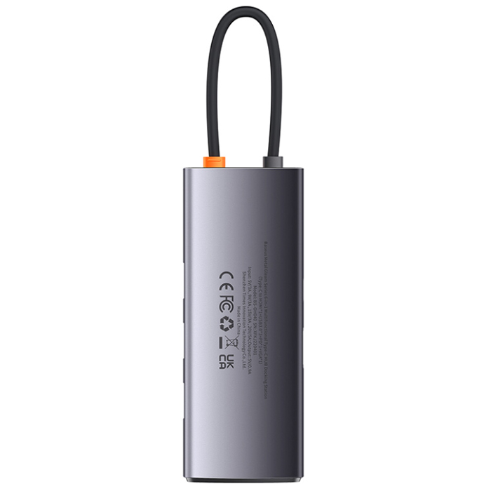 USB концентратор Baseus Multi-functional HUB Metal Gleam Series 6-in-1 (WKWG030013
) Grey