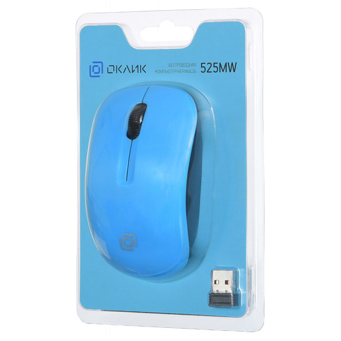 беспроводная мышь Oklick 525MW light blue