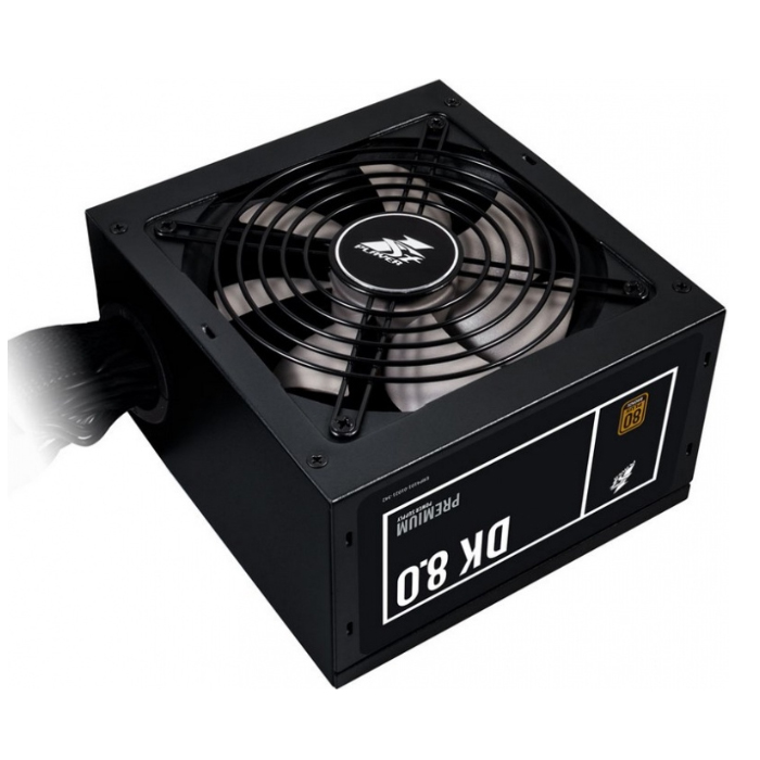 800W блок питания 1STPLAYER DK PS-800AX. (140mm,4+4pin*2/6+2pin*4/SATA*6/IDE*3) 80 PLUS Bronze