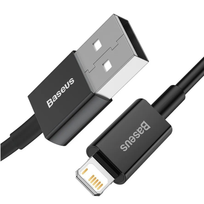 Кабель Baseus Superior Series Fast Charging USB to Lightning 2.4A 2m Black for iphone CALYS-C01)