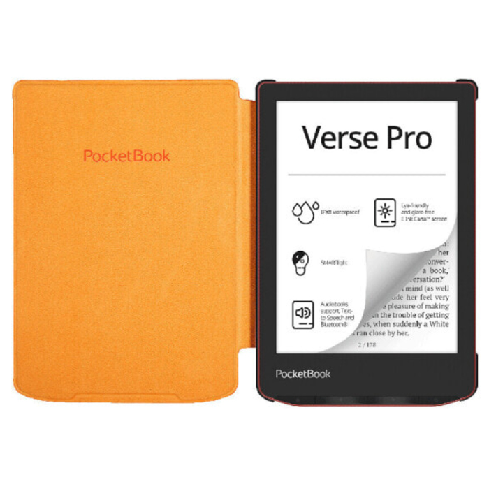 Чехол для книги  PocketBook 629, 634 Verse, Verse Pro оранжевый, shell (H-S-634-O-WW)