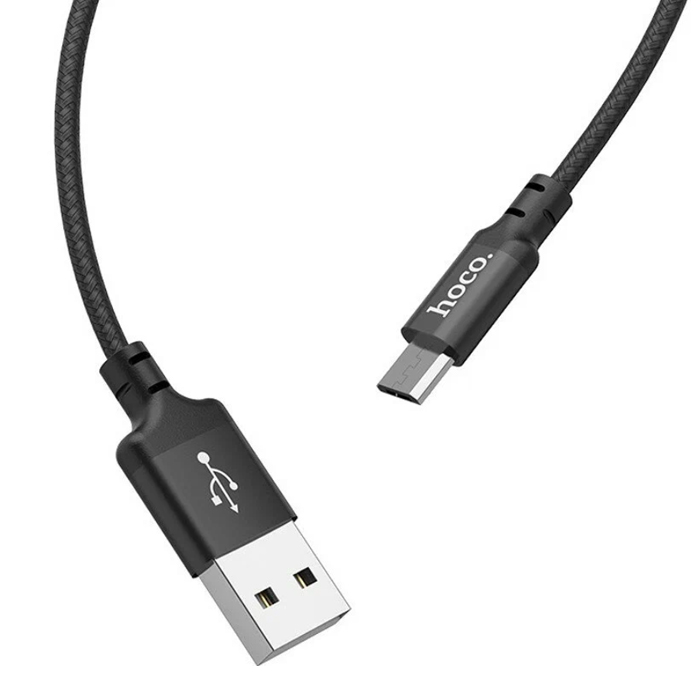 Кабель micro USB 2.0m Hoco (Black) X-14 6957531062905
