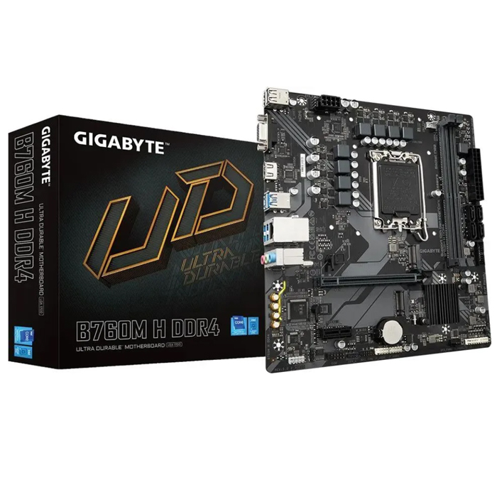 Материнская плата GigaByte B760M H DDR4 mATX  Intel 1700