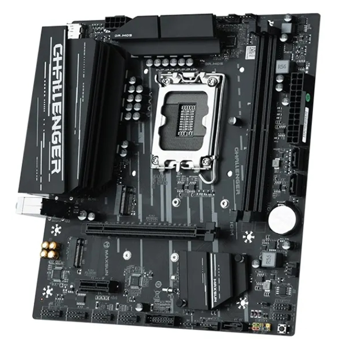 Материнская плата Maxsun Z690M Challenger D4  Intel 1700 (mATX) DDR4 x2/ SATA x2/M.2x2/ PCI-E*16 x1,