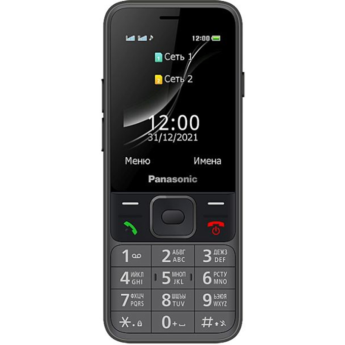 Мобильный телефон Panasonic TF200 серый (KX-TF200RUG)