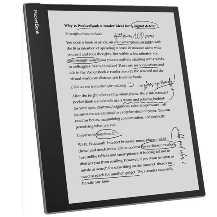 Электронная книга PocketBook InkPad Eo Mist Grey (PB1042-M-WW)