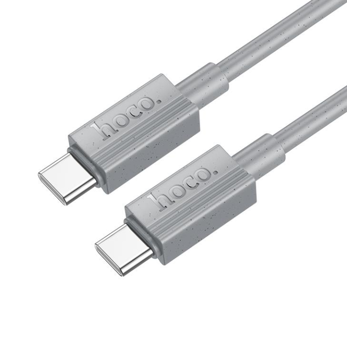 Type-C - Type-C кабель 1.0m HOCO X107 Favor (Серый) 6942007626330