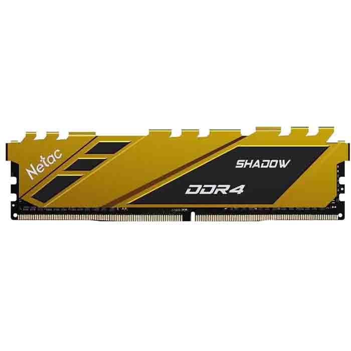 Модуль памяти DDR4 8Gb 3200MHz Netac Shadow Yellow C16 NTSDD4P32SP-08Y