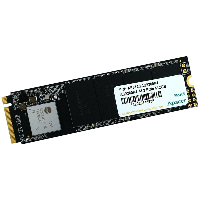 Накопитель SSD M.2 PCI-E 512Gb  Apacer AS2280P4 (400 TBW) AP512GAS2280P4-1