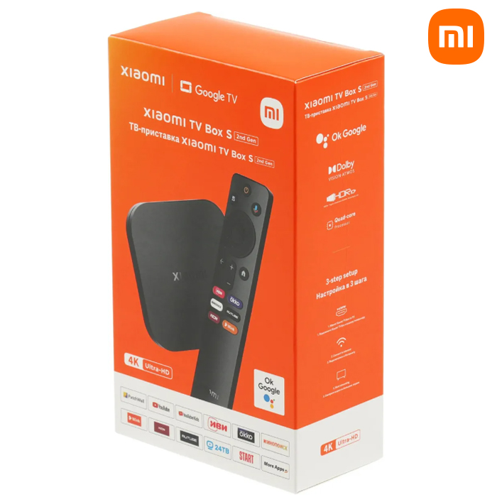 ТВ приставка Xiaomi Mi TV Box S 2nd Gen (PFJ4167RU)