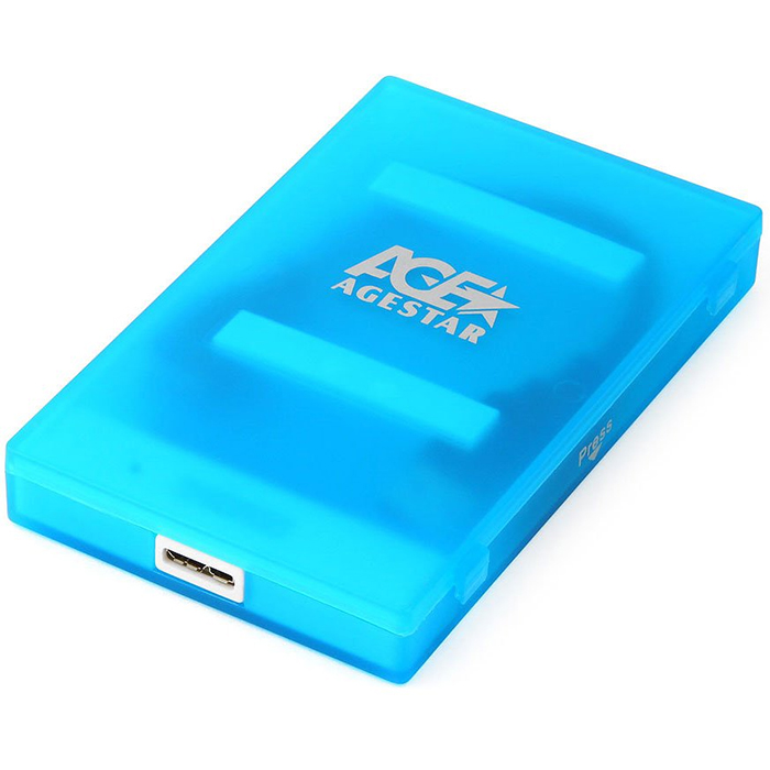 корпус для внешнего HDD AgeStar 3UBCP1-6G (Blue)