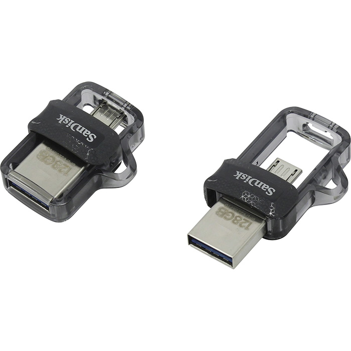 флешка SanDisk Dual Drive 128GB OTG micro-USB USB3.0 (SDDD3-128G-G46)