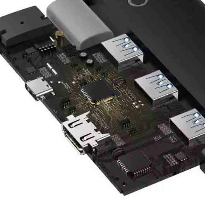 USB концентратор Baseus Multi-functional HUB Lite Series Series 5-in-1 (WKQX080201)