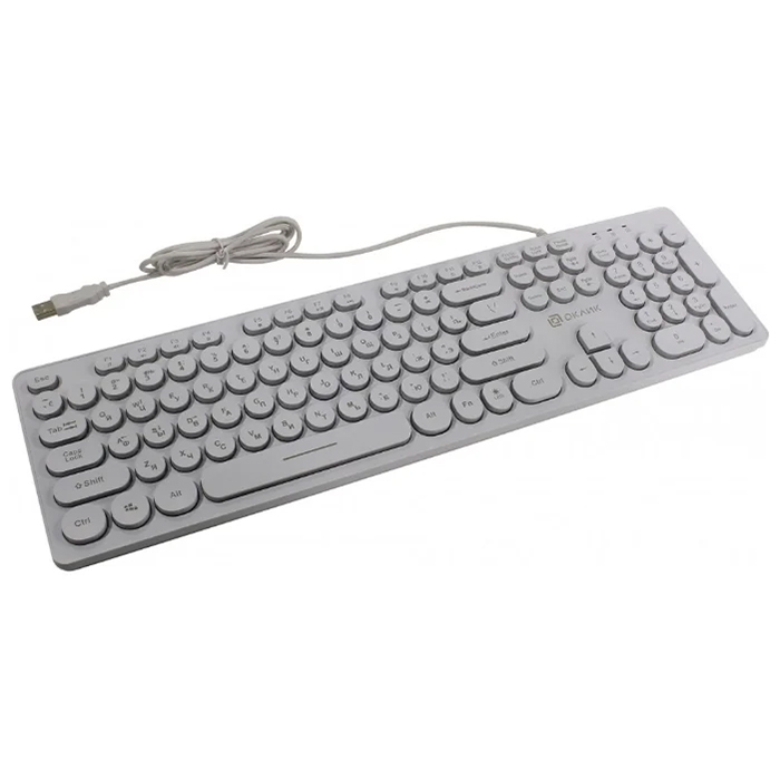 клавиатура Oklick 420MRL slim USB (White)