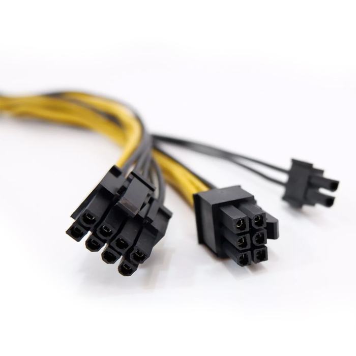 Адаптер B&P для видеокарты , 6pin-> 8pin (6+2)  18см VGA 6pin-> 8pin