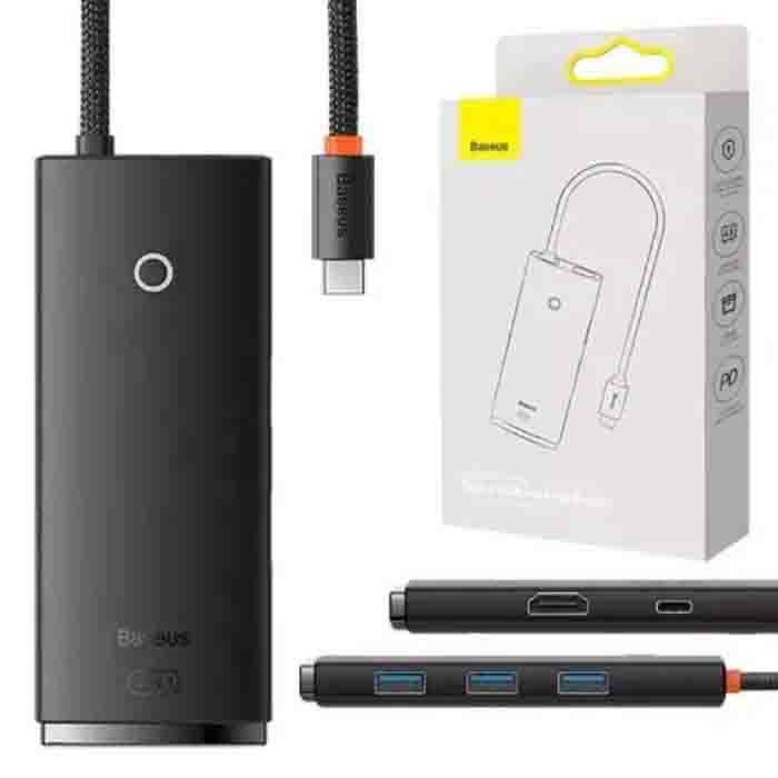 USB концентратор Baseus Multi-functional HUB Lite Series Series 5-in-1 (WKQX080201)