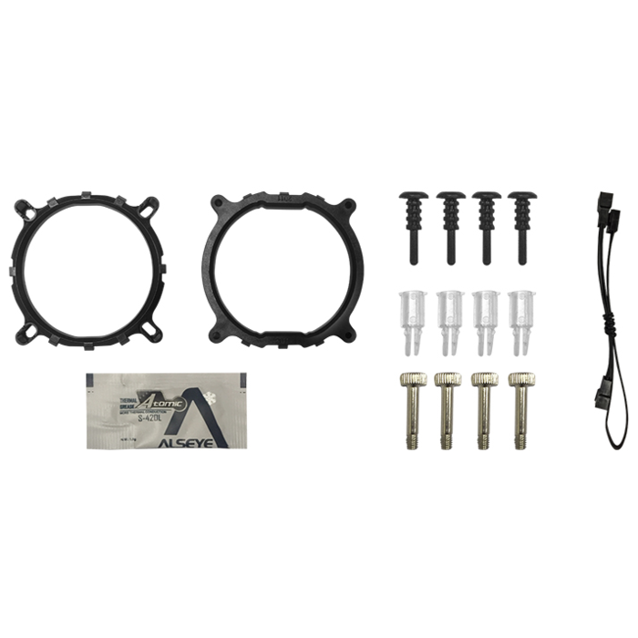 Кулер для процессора ALSEYE H120D черный/RGB