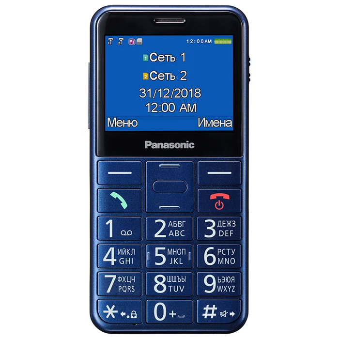 Мобильный телефон Panasonic TU150 синий (KX-TU150RUC)