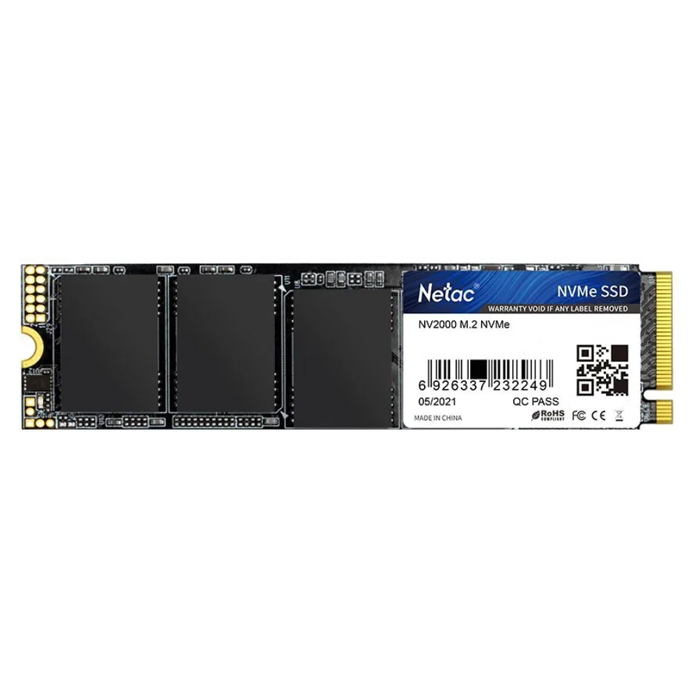 SSD M.2 PCI-E     512Gb накопитель Netac NV2000 (300 TBW). NT01NV2000-512-E4X