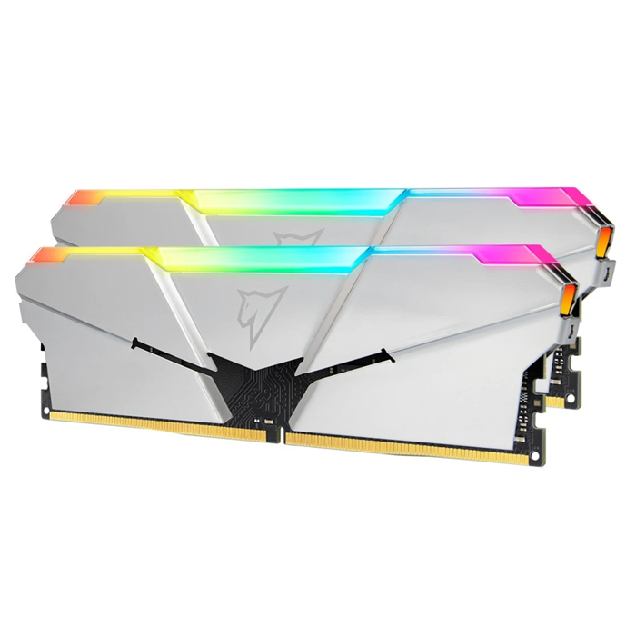 Комплект памяти DDR4  16Gb (2x8Gb) Netac Shadow RGB C18 Silver NTSRD4P36DP-16SC