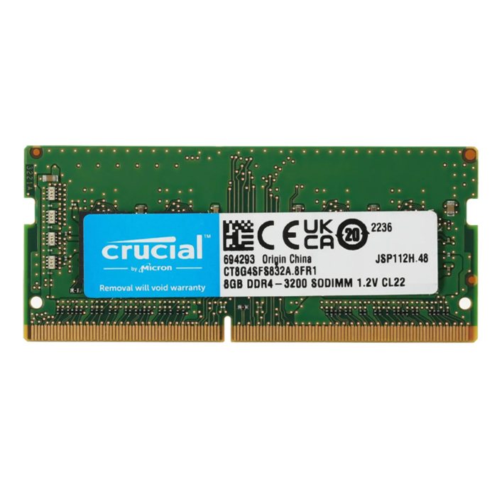 КПК~ Модуль памяти DDR4 SO-DIMM 8Gb PC25600 (3200MHz) Crucial CT8G4SFS832A