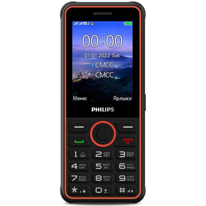 Телефон Philips Xenium E2301 тёмно-серый  8712581795689