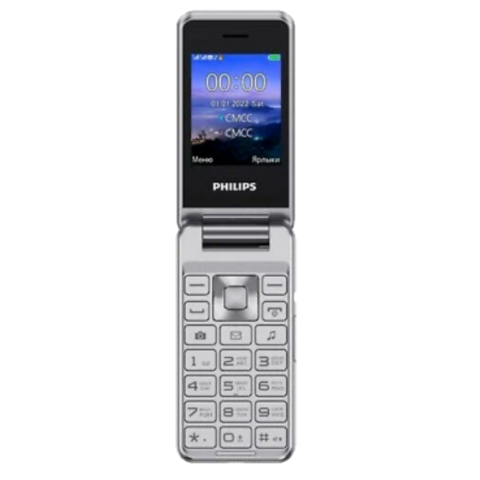 Телефон Philips Xenium E2601 (Серебристый) CTE2601SV/00