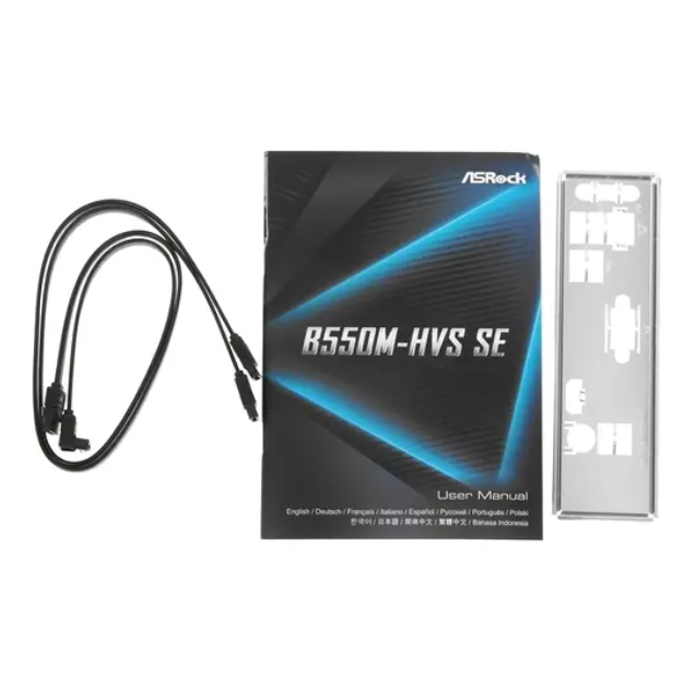 Материнская плата Asrock B550M-HVS SE mATX) DDR4 x2/ SATA x4/M.2x1/ PCI-E*16 x1,PCI-E x1/ USB x6, VG