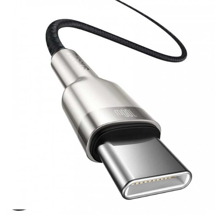 Кабель Baseus Cafule USB-C/USB-C 100W 1м (CATJK-C01) , для быстрой зарядки телефонов , планшетов, Н
