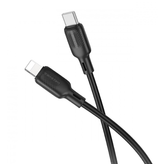 Type-C на Lightning - кабель 2.0m Borofone BX113 Lenny (Черный) 6941991115479