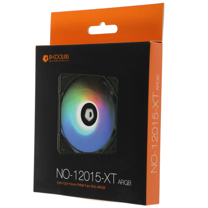 Кулер корпусной 120 мм ID-Cooling NO-12015-XT_ARGB Low Noise, супер-тонкий (4-pin PWM, 500-2000 об/м