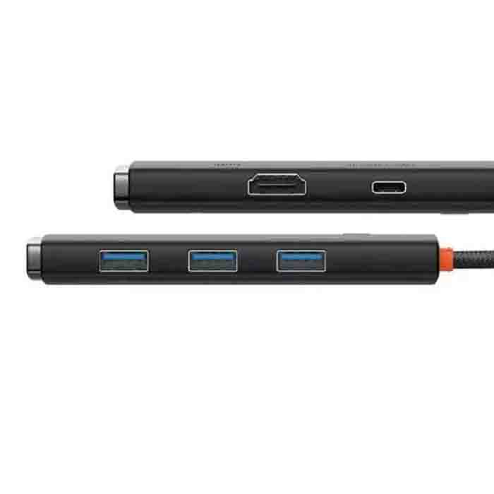 USB концентратор Baseus Multi-functional HUB Lite Series Series 5-in-1 (WKQX080201)