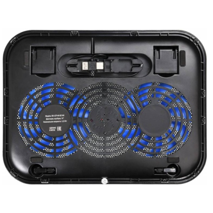 подставка охлаждение для ноутбука Buro BU-LCP140-B214H black
