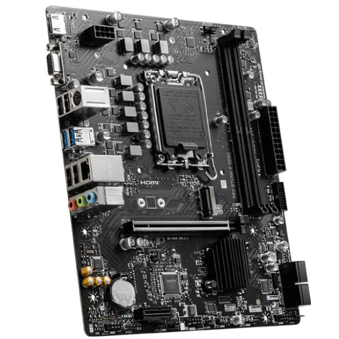 Материнская плата MSI PRO B760M-E DDR4. (mATX) DDR4 x2/ SATA x4/M.2x1/ PCI-E*16 x1,PCI-E x1 / USB x6