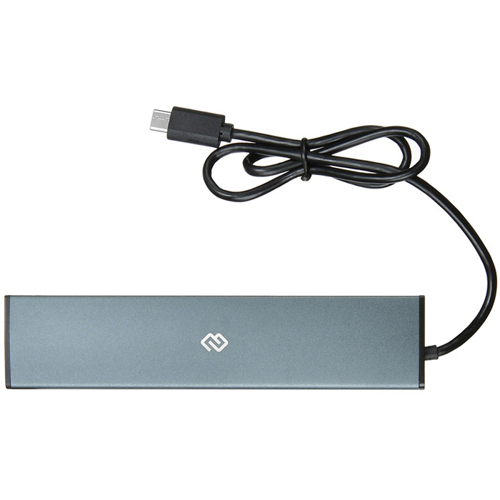 USB-type C концентратор Digma, 7 портов, USB 3.0 (HUB-7U3.0-UC-G) Grey