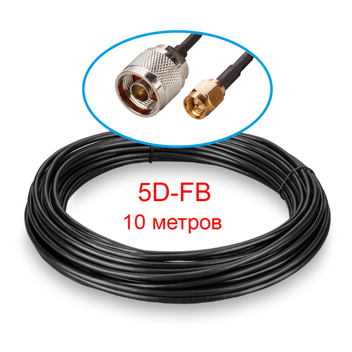 Kroks кабельная сборка 5D-FB CU N(male) - SMA(male) 10 метров