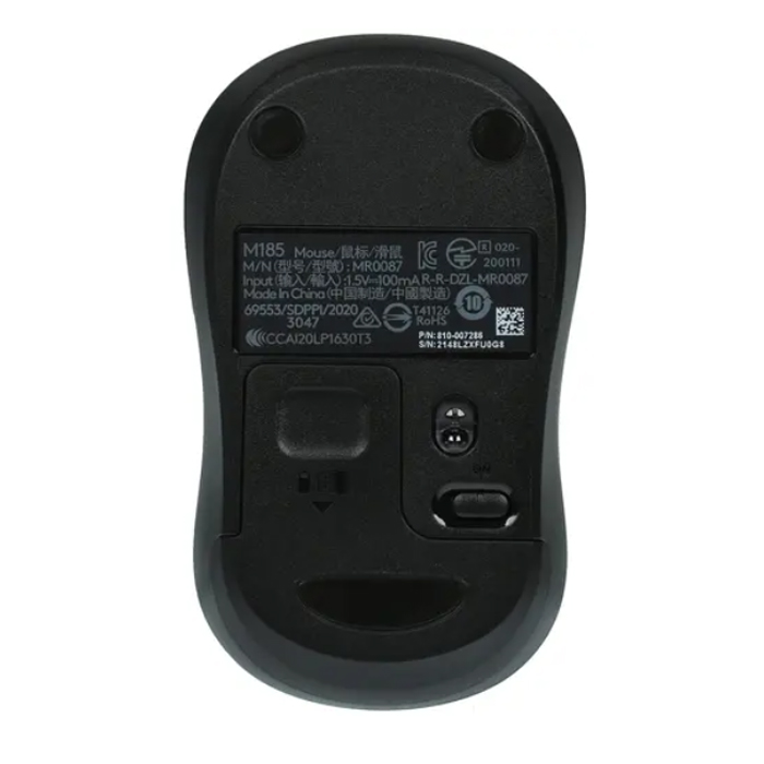 беспроводная мышь Logitech M185 (910-002252) Swift Grey