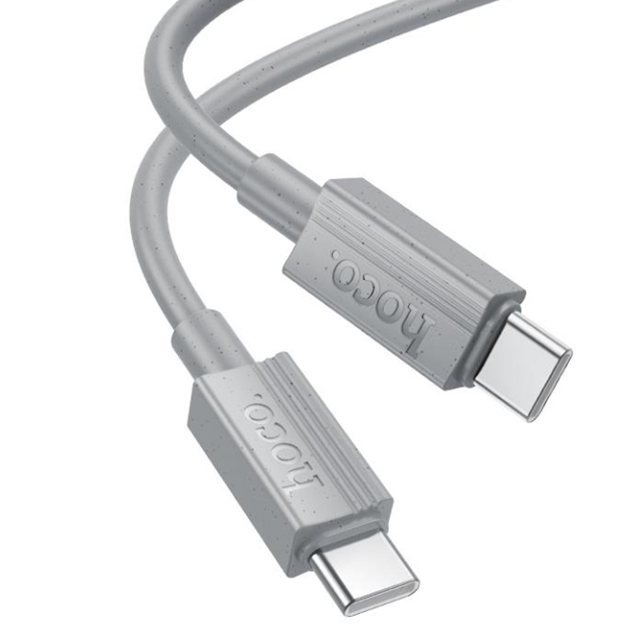 Type-C - Type-C кабель 1.0m HOCO X107 Favor (Серый) 6942007626330