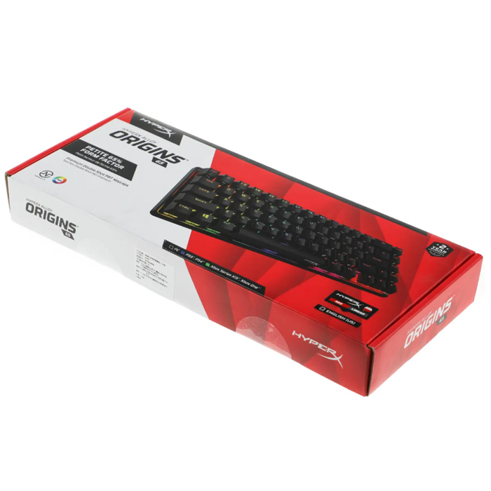 Клавиатура HyperX Alloy Origins 65 проводная, RGB-подсветка, чёрная, 4P5D6AA#ABA