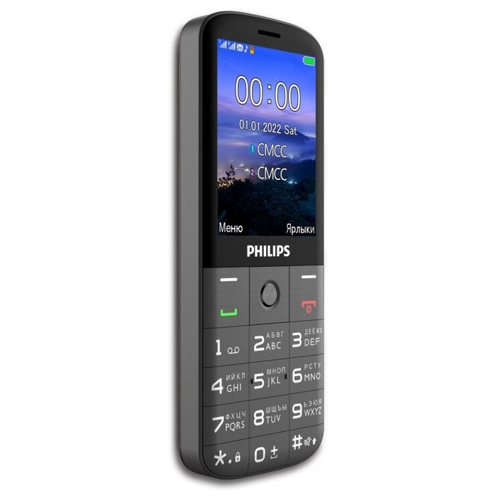 Телефон Philips Xenium E227 (темно-серый) 867000184493