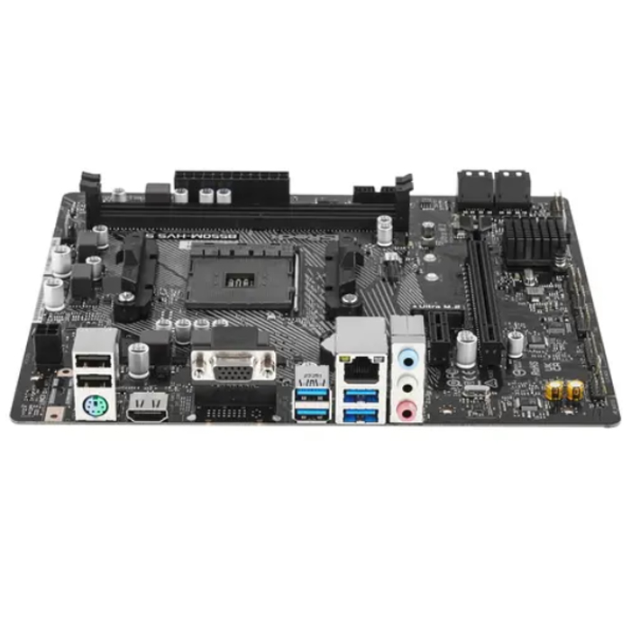 Материнская плата Asrock B550M-HVS SE mATX) DDR4 x2/ SATA x4/M.2x1/ PCI-E*16 x1,PCI-E x1/ USB x6, VG