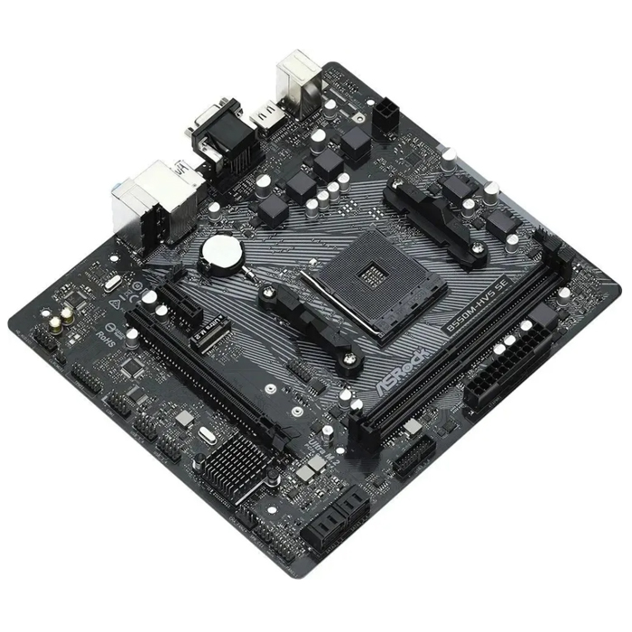 Материнская плата Asrock B550M-HVS SE mATX) DDR4 x2/ SATA x4/M.2x1/ PCI-E*16 x1,PCI-E x1/ USB x6, VG