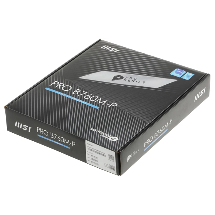 Материнская плата MSI PRO B760M-P  Intel 1700 (mATX) DDR5 x4/ SATA x4/M.2x2/ PCI-E*16 x1,PCI-E