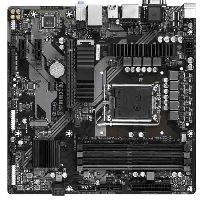 Материнская плата GigaByte B760M DS3H (mATX) DDR4 x4/ SATA x4/M.2x2/ PCI-E*16 x1,PCI-E x2 / USB x5