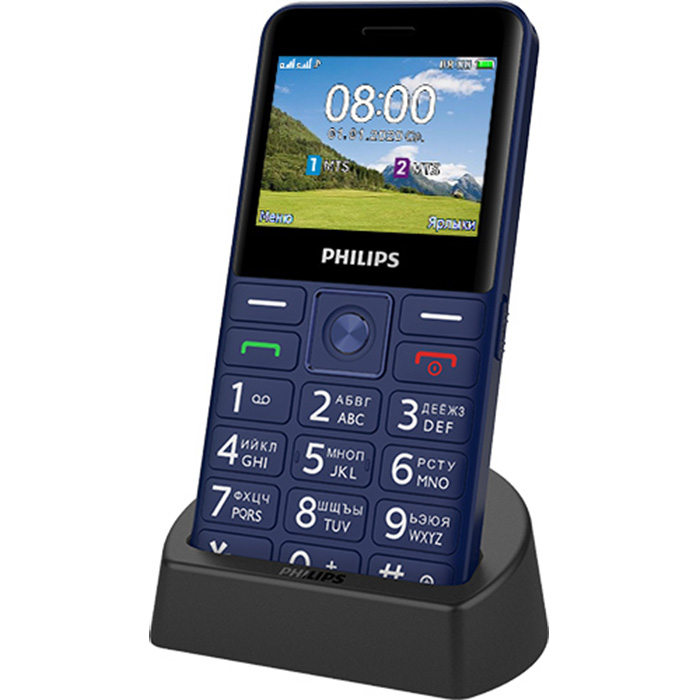 Телефон Philips Xenium E207 (Blue) 867000174125